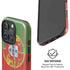 Portuguese Flag Dark Wood iPhone 16 Pro Magsafe Impact Case